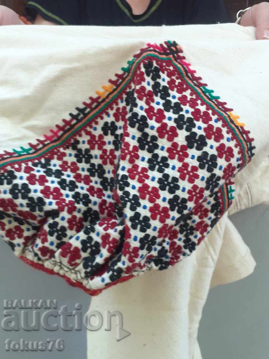 Chiloți vechi de damă din canaf de zestre pentru costum popular - 7