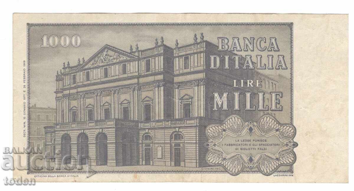 Ιταλία - 1.000 Λίρες - 1977 - P# 101e - Βέρντι - 2ος τύπος - Χαρτί με τιμή 3.00 BGN | € 1.53