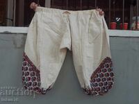 Chiloți vechi de damă din pânză de cânepă pentru costum popular