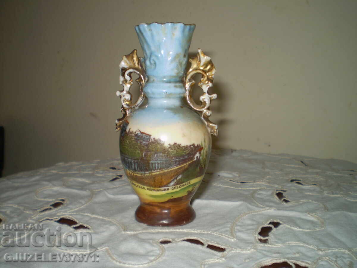 Carlsbad Vase, porcelain, circa 1900, height 12 cm - 5