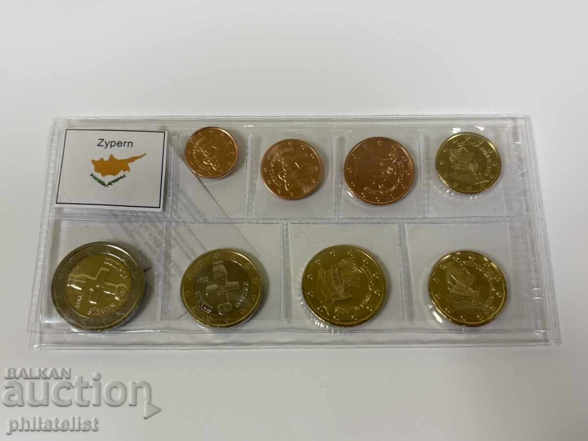 Κύπρος 2024 - Ευρώ Σειρά - πλήρης σειρά από 1 λεπτό έως 2 ευρώ