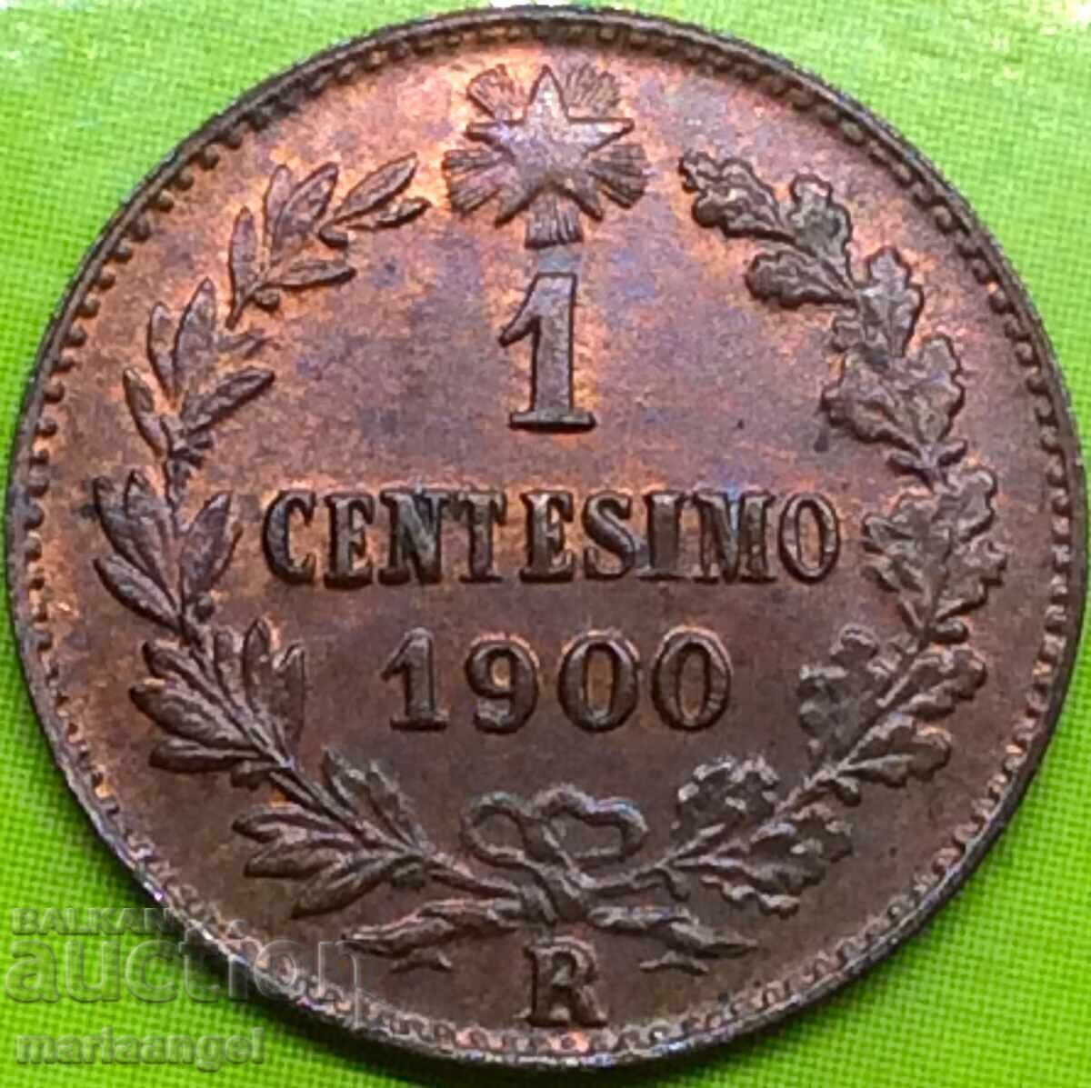 1 centesimo 1900 Italy Umberto I UNC - for collection - 7