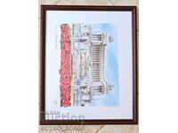 Стара Италианска Картина "Рим- Олтарът на Родината"