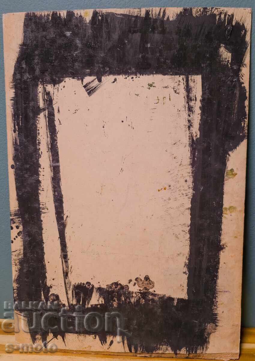 Παλιός ελαιογραφία, αστικό τοπίο - 7