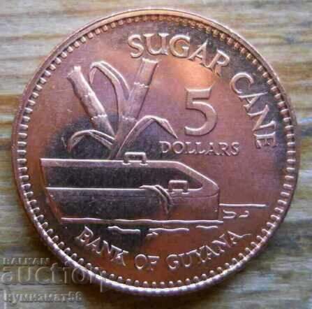 5 долара 2002 г - Гвиана 5 долара 2002 г - Гвиана