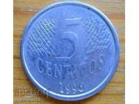 5 centavos 1996 - Brazil