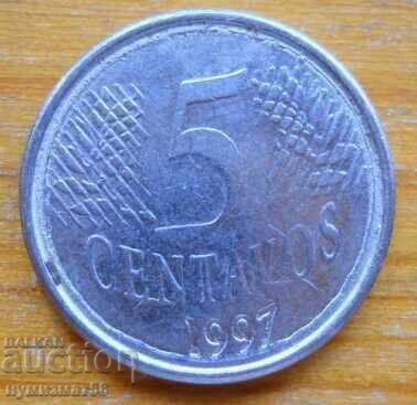 5 сентавос 1997 г  - Бразилия