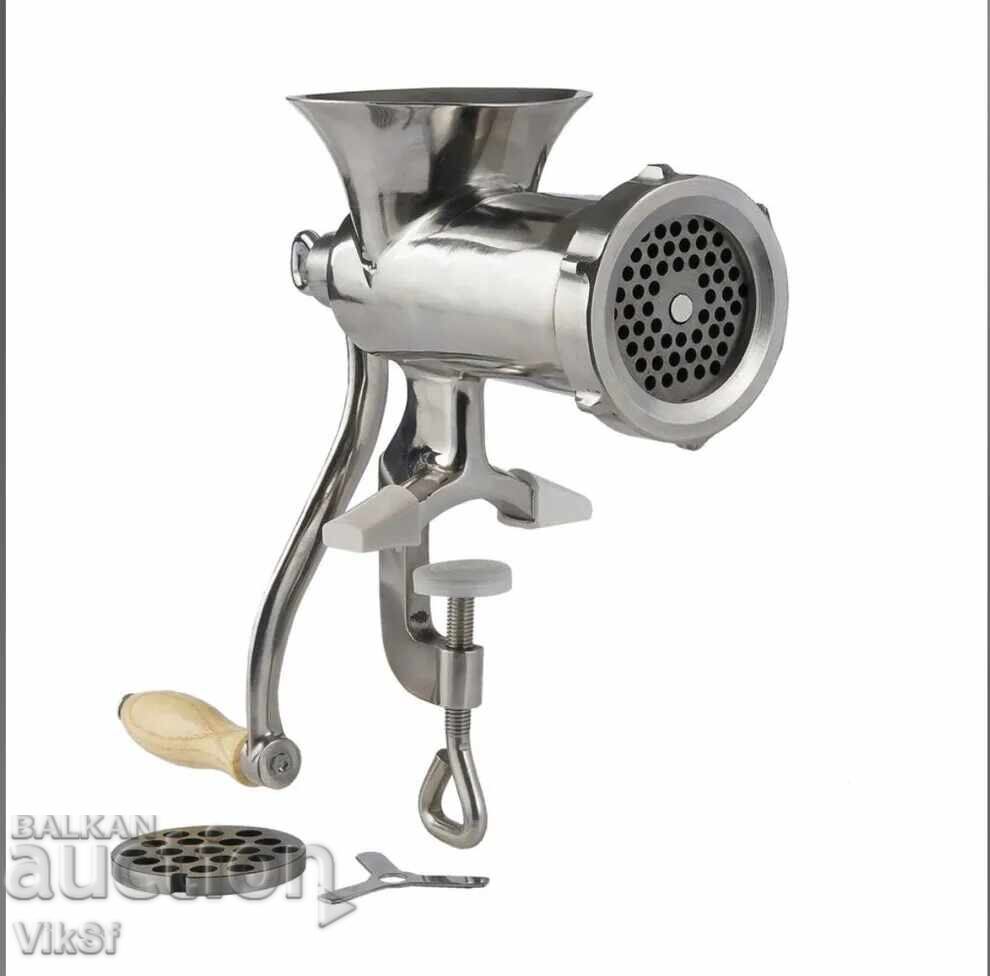 Αλουμινένια μηχανή κιμά, χειροκίνητη Νο. 10