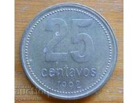 25 centavos 1992 - Argentina (Brazilian mint)
