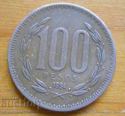 100 песо 1994 г - Чили 100 песо 1994 г - Чили