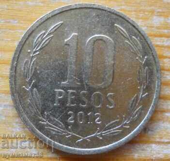 10 πέσος 2012 - Χιλή 10 πέσος 2012 - Χιλή