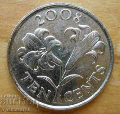 10 σεντ 2008 - Βερμούδες 10 σεντ 2008 - Βερμούδες