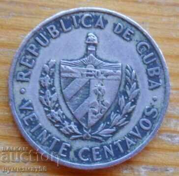 20 centavos 1968 - Cuba