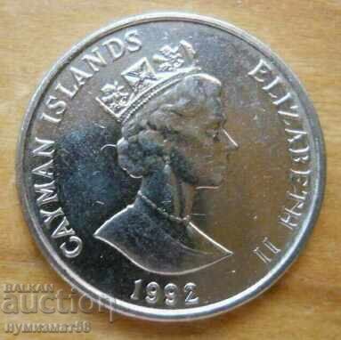 5 cents 1992 - Cayman Islands with price 8.00 BGN | € 4.09