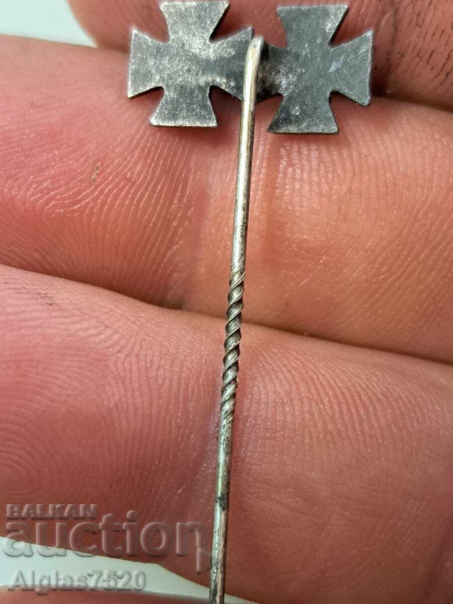 Original Wehrmacht badge / extremely rare with 2 crosses with price 100.00 BGN | € 51.13 Original Wehrmacht badge / extremely rare with 2 crosses with price 100.00 BGN | € 51.13