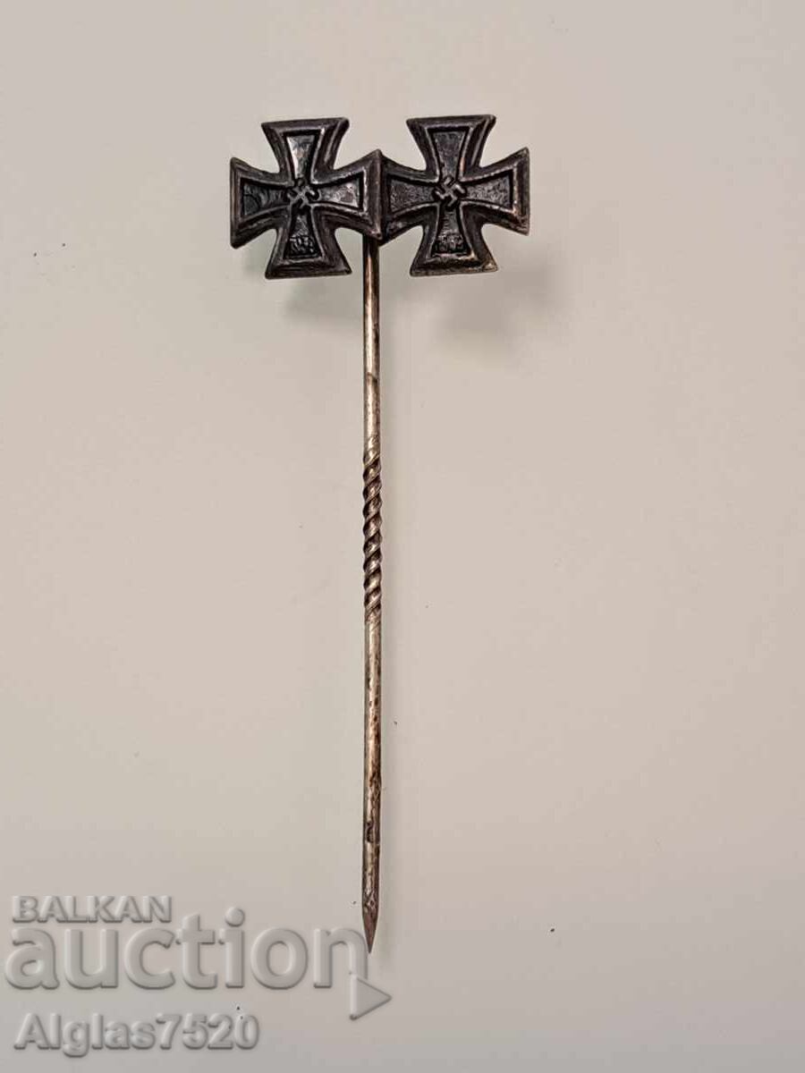 Original Wehrmacht badge / extremely rare with 2 crosses Original Wehrmacht badge / extremely rare with 2 crosses