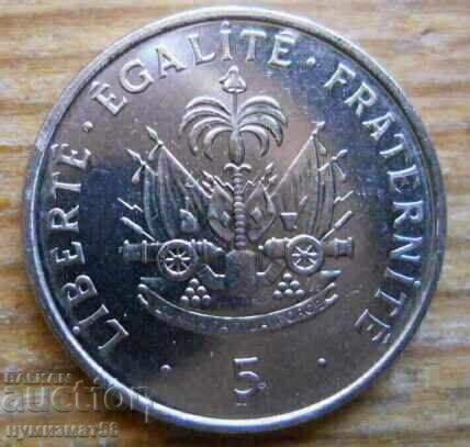 5 сантима 1997 г - Хаити 5 сантима 1997 г - Хаити