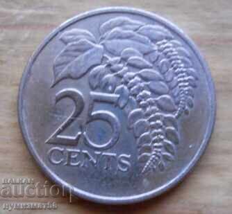 25 cents 1981 - Trinidad and Tobago