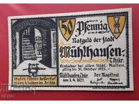 Bancnota-Germania-Thuringia-Mühlhausen-50 pfennig 1921