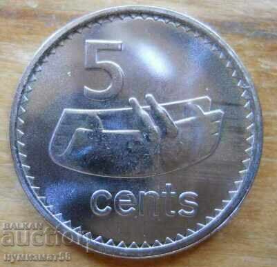 5 cents 2009 - Fiji 5 cents 2009 - Fiji