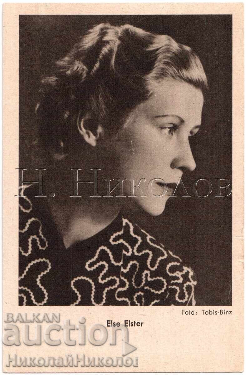 VECHE CĂRȚICĂ FILM ACTRIȚĂ ELSIE ELSTER E345