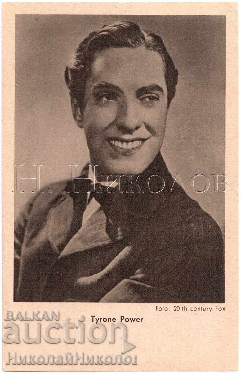 OLD MOVIE CARD ACTOR TYRONE POWER E347