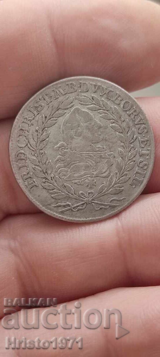 20 kreĭtseri 1763 Brandenburg - Baĭroĭt cu preț 80.00 BGN | € 40.90