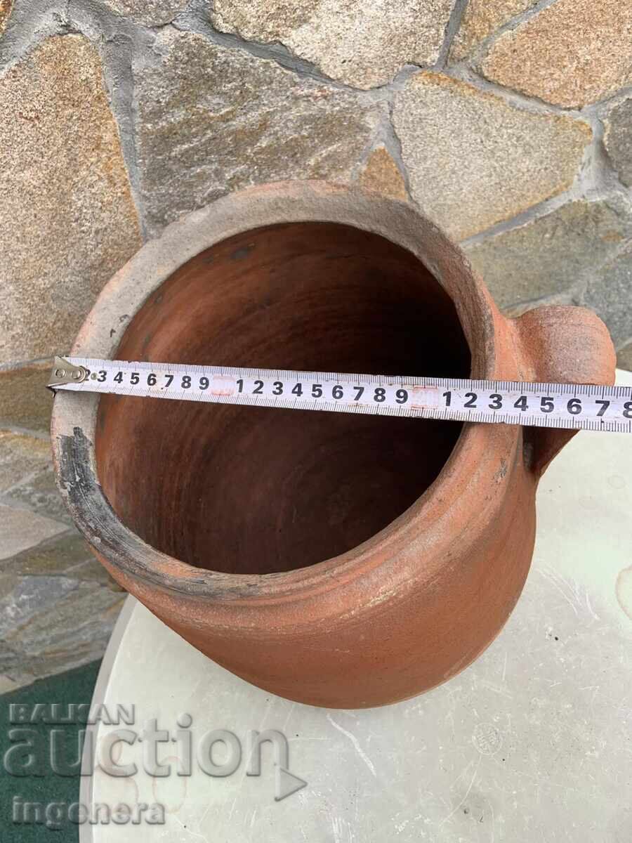 Auction  DELVA ANTIQUE CERAMIC PITCHER FOR INTERIOR OR USE