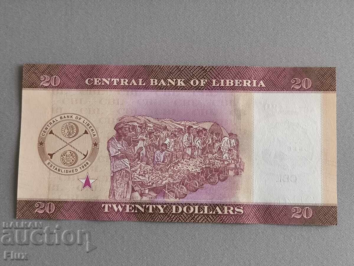 Bancnotă - Liberia - 20 dolari UNC | 2022 cu preț 4.50 BGN | € 2.30