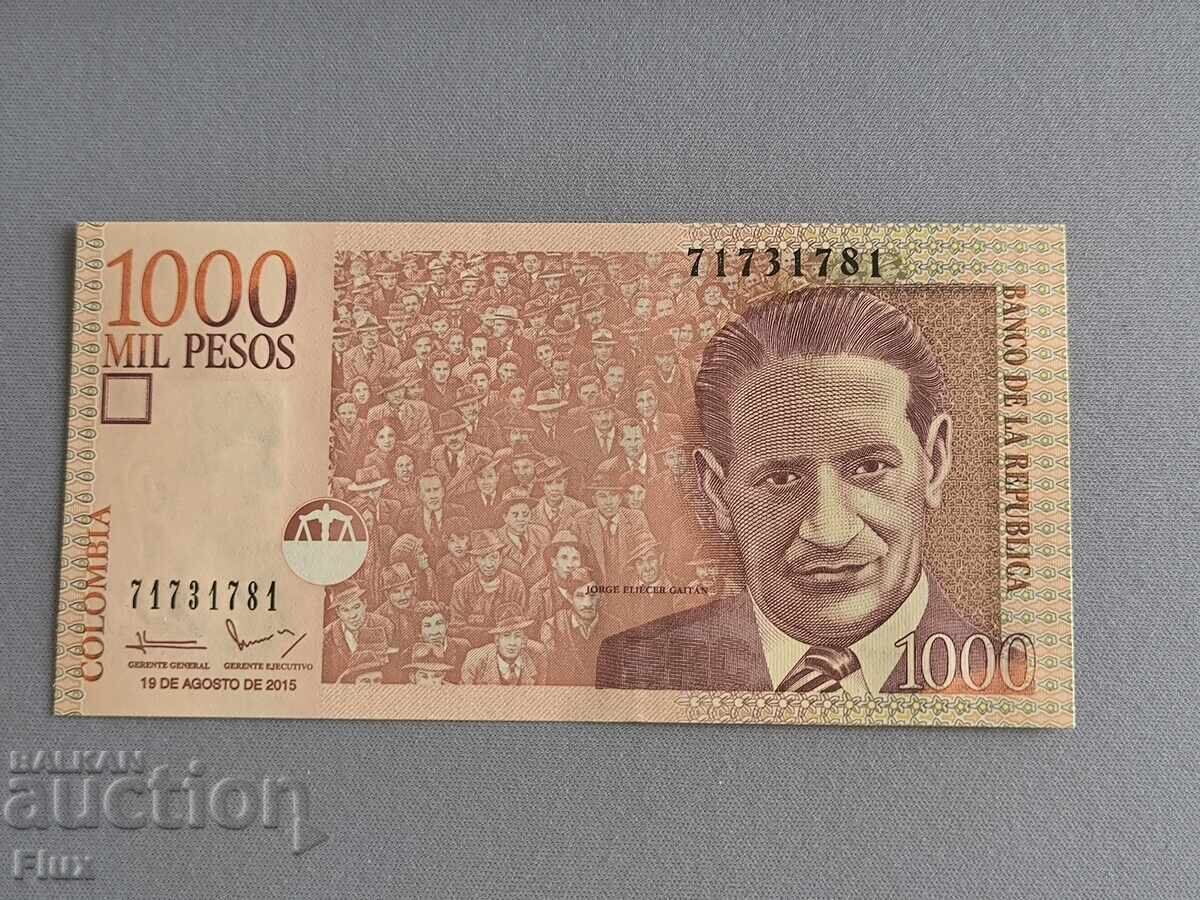 Bancnota - Columbia - 1000 Pesos UNC | 2015 Bancnota - Columbia - 1000 Pesos UNC | 2015