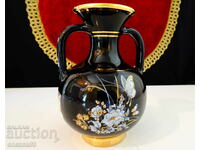 Vază din porțelan grecesc, cană cu aur de 24 de carate
