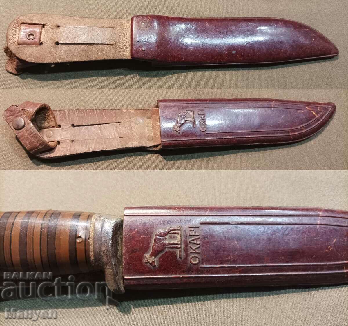Σπάνιο παλιό μαχαίρι «ΟΚΑΠΗ» με λαβή βακελίτη. - 5
