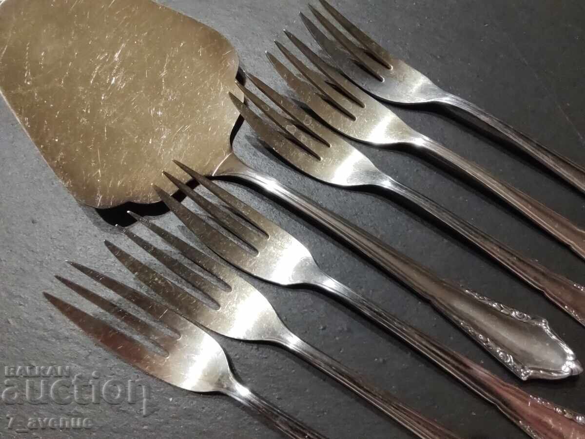 Auction Cutlery, BSF 90, heavily silver-plated forks with shovel, 26.08.25 Auction Cutlery, BSF 90, heavily silver-plated forks with shovel, 26.08.25