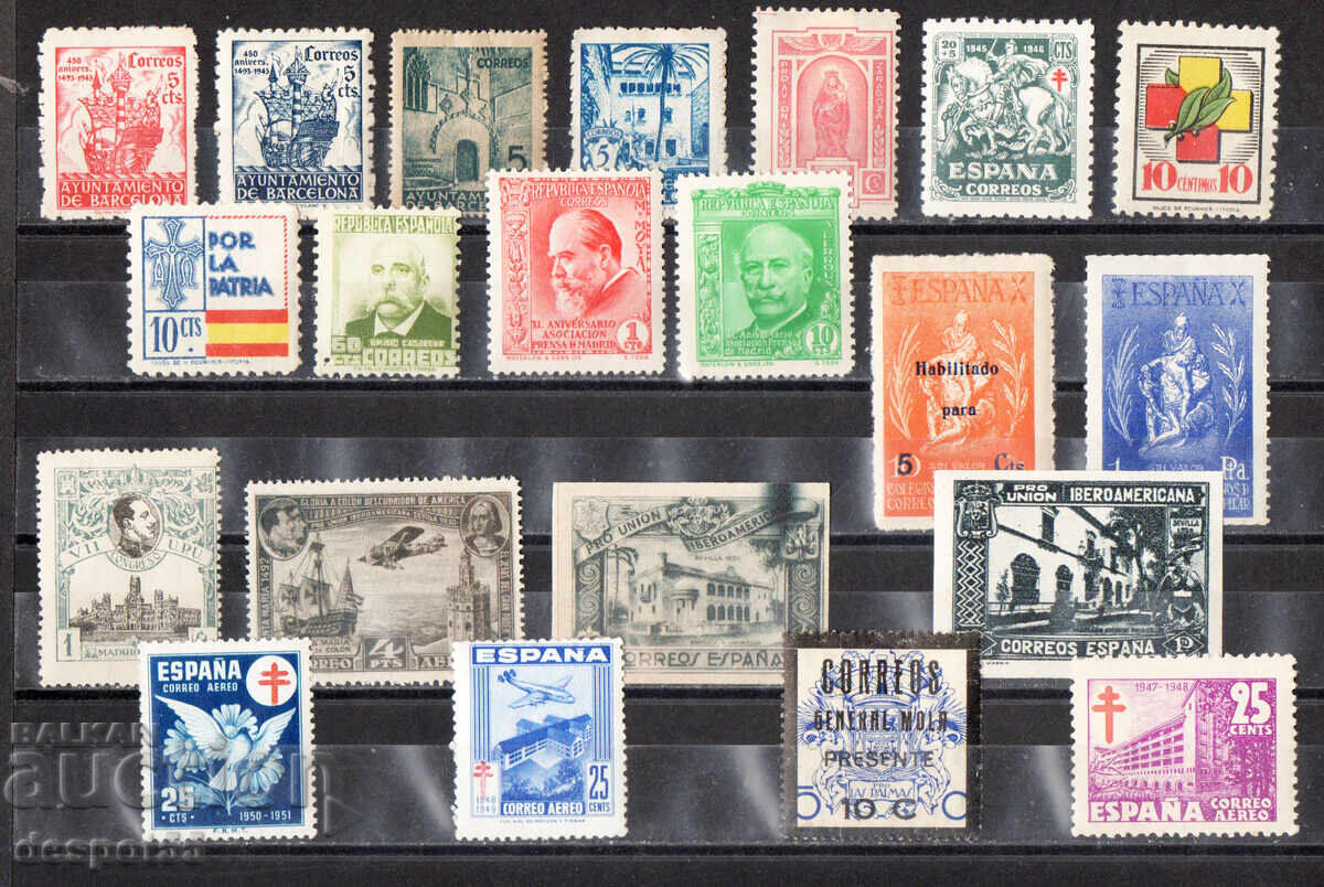 1930-50. Испания. Произволен лот от периода. 1930-50. Испания. Произволен лот от периода.