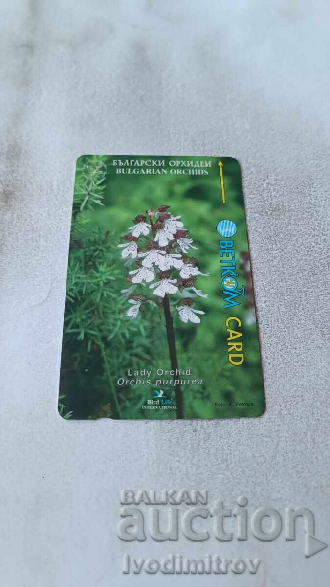 BETKOM Sound Card Bulgarian Orchids Orchis Purpurea BETKOM Sound Card Bulgarian Orchids Orchis Purpurea