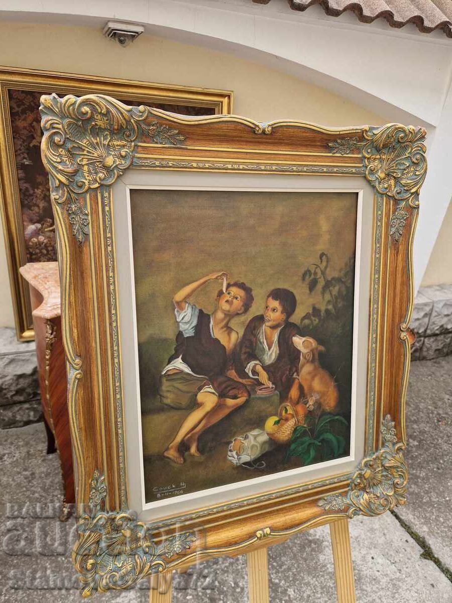 Delivery of Excellent Belgian Oil Painting on Canvas