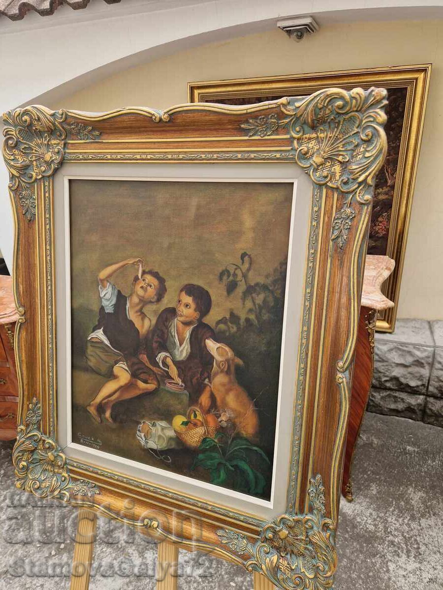 Excellent Belgian Oil Painting on Canvas - 5