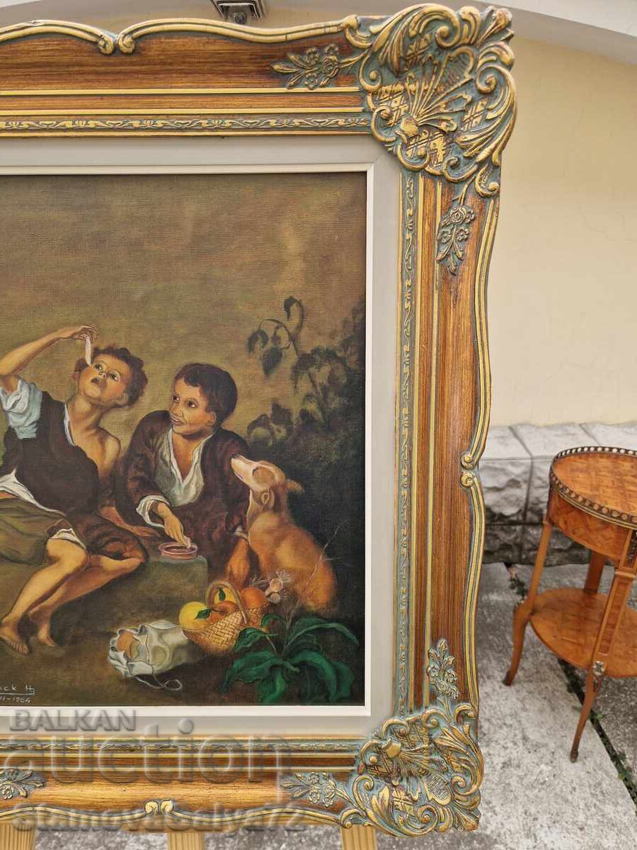 Excellent Belgian Oil Painting on Canvas - 6