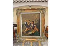 Excellent Belgian Oil Painting on Canvas