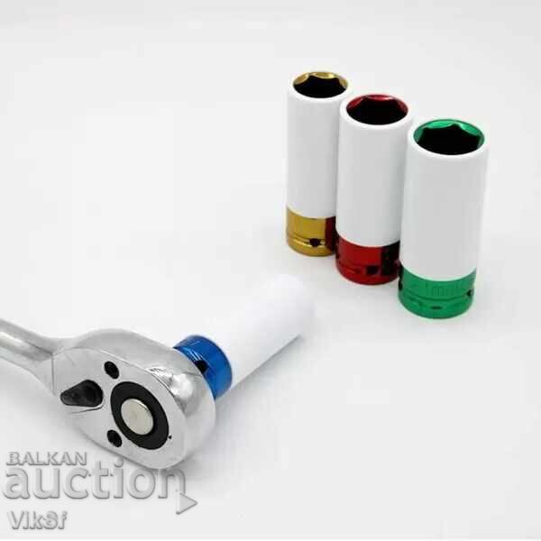 Καρυδάκια κρούσης 4 τεμαχίων με προστασία 1/2″ Φ17 Φ19 Φ21 Φ22