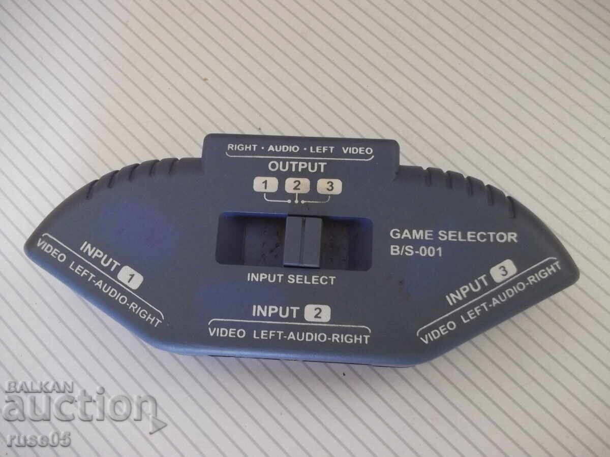 Selector audio / video intrări, 3 căi funcțional - 6 Selector audio / video intrări, 3 căi funcțional - 6