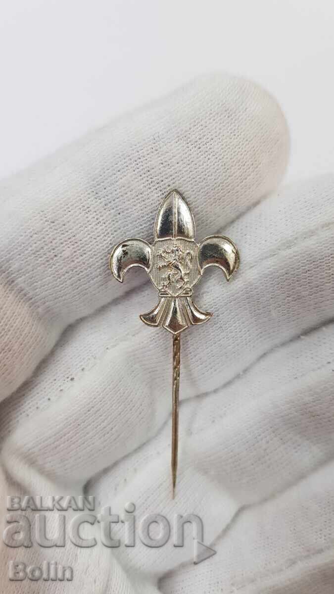 Πολύ σπάνιο βουλγαρικό σήμα, σήμα βασιλικών προσκόπων 1930-1940 με τιμή 290.00 BGN | € 148.27