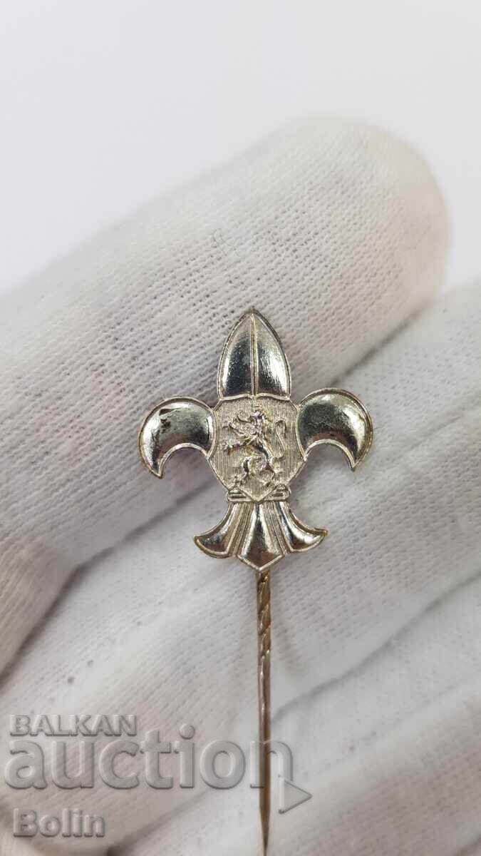 Πολύ σπάνιο βουλγαρικό σήμα, σήμα βασιλικών προσκόπων 1930-1940