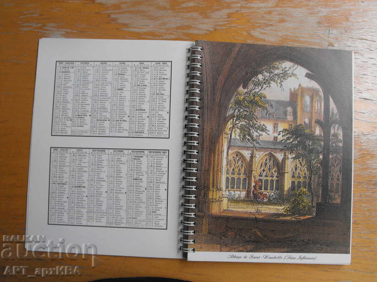 Calendar-agendă săptămânală CHAUSSON pentru 1982 - 6