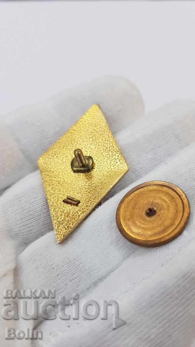 Rare silver badge, Higher School of the Ministry of Interior 1st issue - 6 Rare silver badge, Higher School of the Ministry of Interior 1st issue - 6