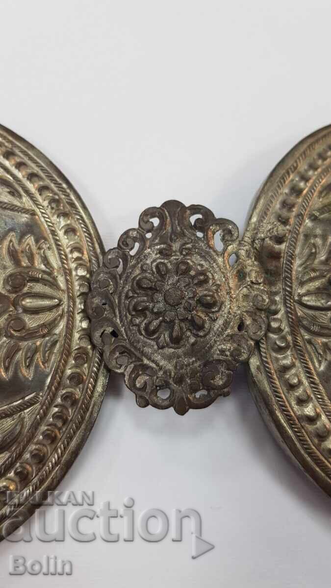 Auction  Collectible wrought Revival-era buckle, buckles 27 cm