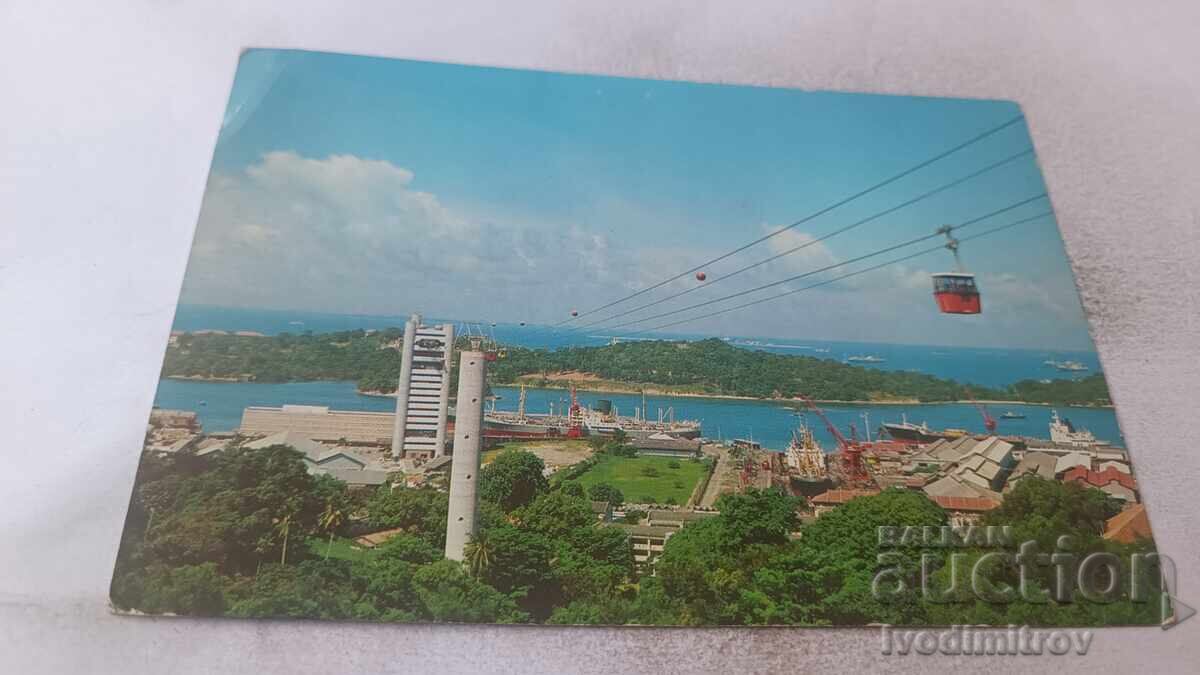 Carte poștală care leagă Mt. Faber de Sentosa Carte poștală care leagă Mt. Faber de Sentosa