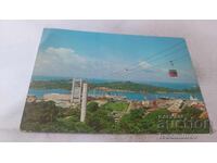 Postcard linking Mt. Faber to Sentosa