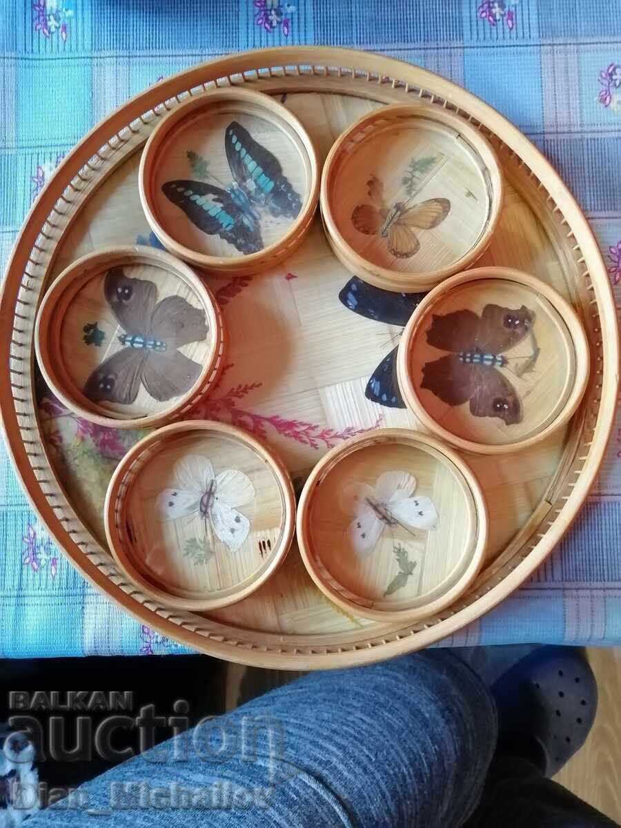 Bamboo Set with Butterflies Bamboo Set with Butterflies