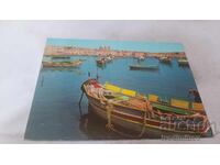 Ταχυδρομική κάρτα ΜΑΛΤΑ Πολύχρωμα αλιευτικά σκάφη 1976